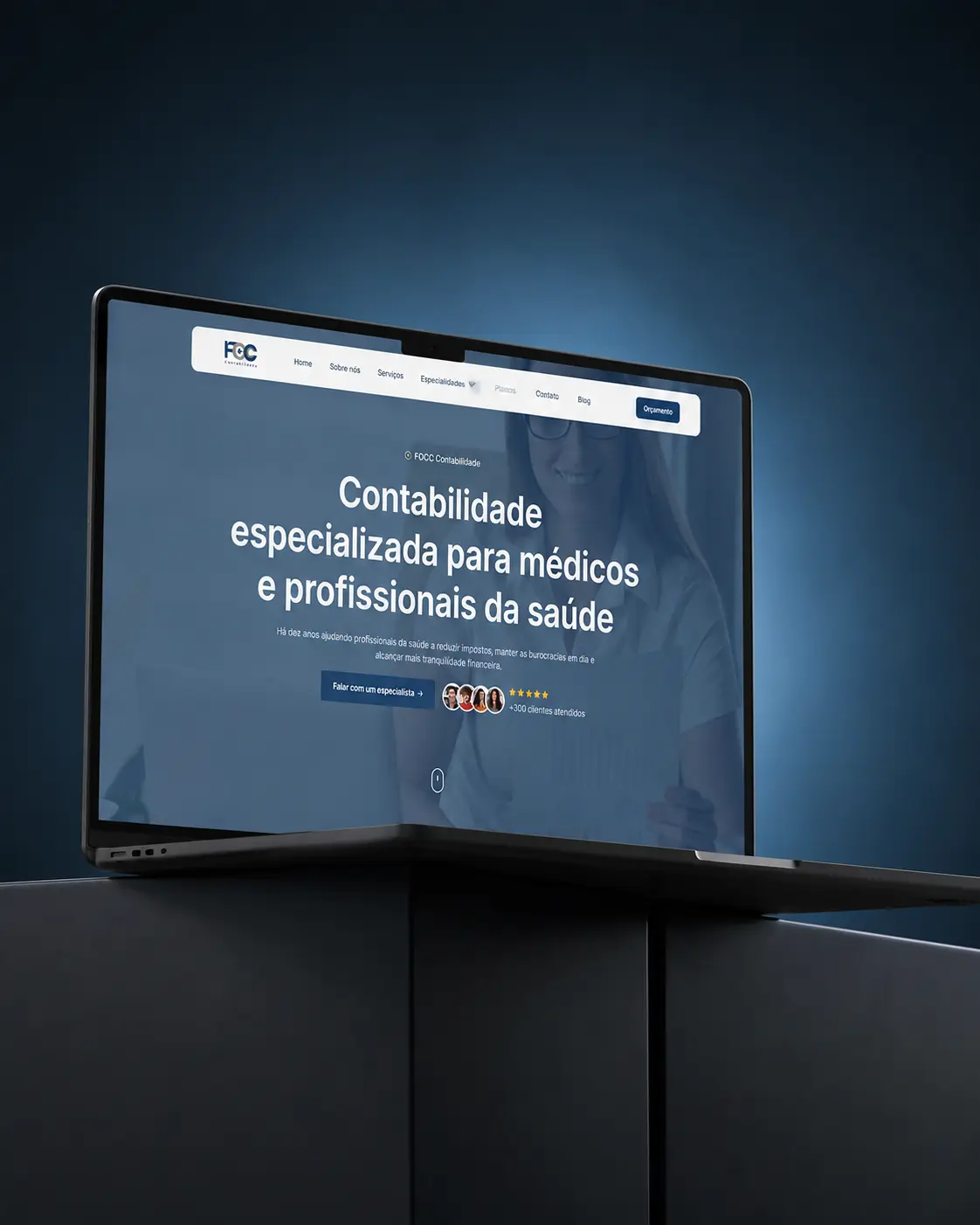 Site da Fernandes & Oliveira com foco em contabilidade para médicos